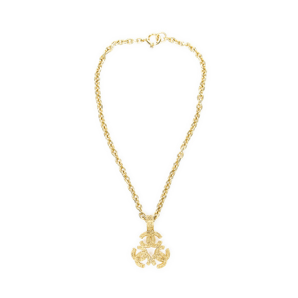Chanel Triple CC Pendant Chain Necklace - Picture 1 of 4